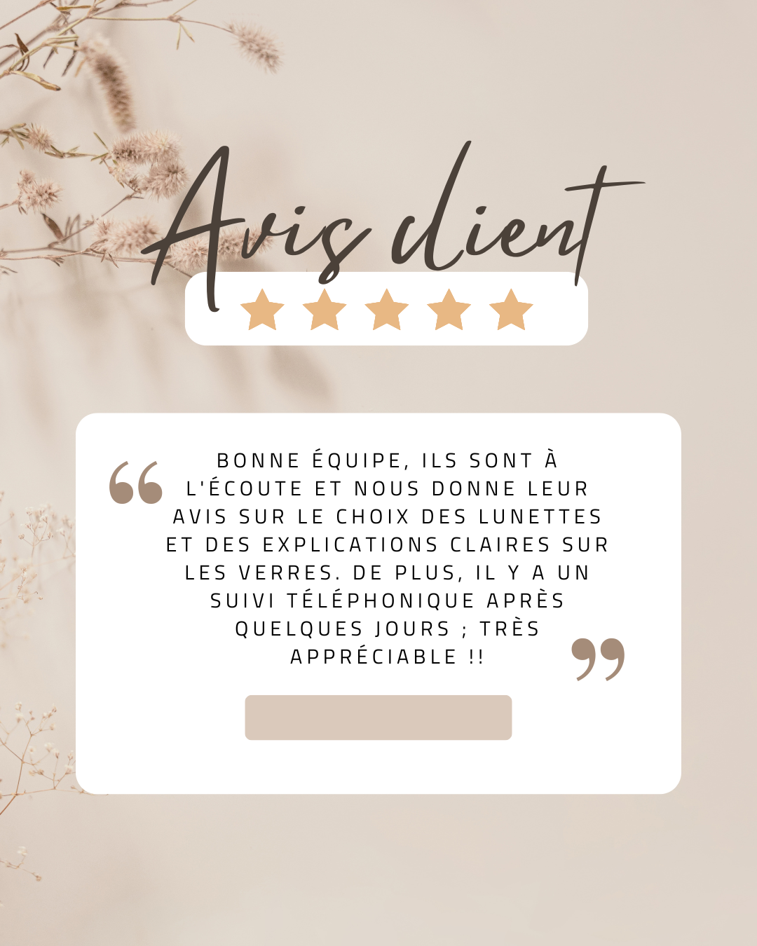Merci à vous pour vos chaleureux avis